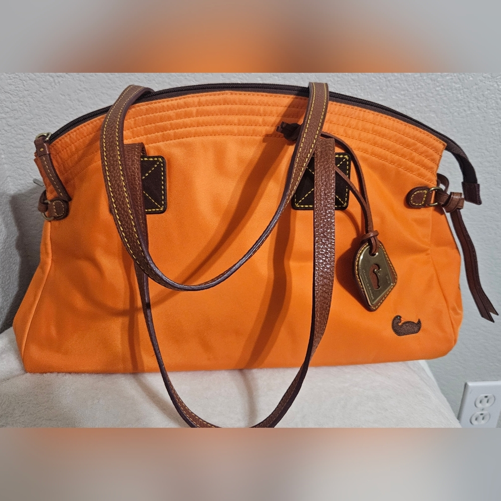 Dooney & Bourke Nylon Bag With Leather Accent